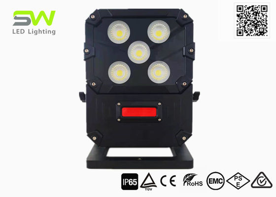 100W COB LED 5000 Lümen Taşınabilir LED Sel Işıkları Lityum Pille Çalışan