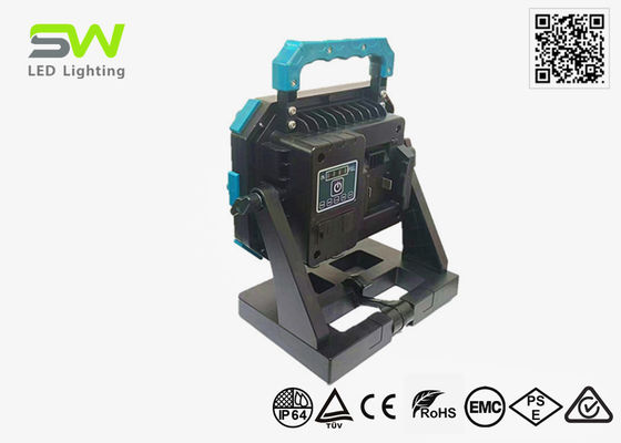 6500 Lümen Şarj Edilebilir 18V 20V Çalışma Işığı, Değiştirilebilir Elektrikli El Aleti Pili İle