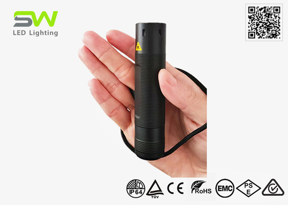 EDC Çarpışma Boyutu Denetim Fener 320 Lumen 3 Parça AAA Pil tarafından Güçlendirilir