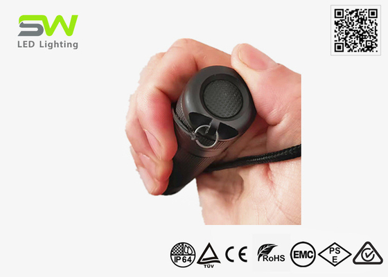 EDC Çarpışma Boyutu Denetim Fener 320 Lumen 3 Parça AAA Pil tarafından Güçlendirilir