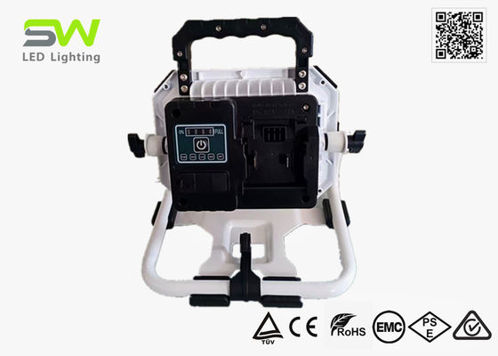 100W 10000 Lumen 18V Elektrik Aracı Aküle Güçlendirilmiş İş Işığı Metal Standla