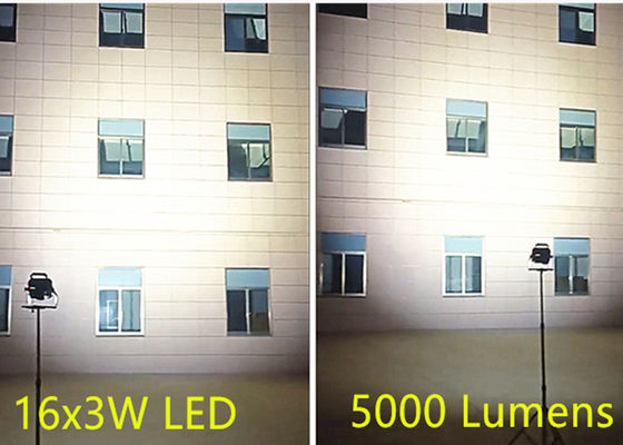 5000 lumen şarj edilebilir 18V pil ile çalışan metal duruşlu iş ışığı