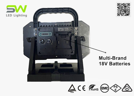6000 Lumen Taşınabilir 18V Çalışma Işığı Adımsız Düzenlenebilir Renk Sıcaklığı